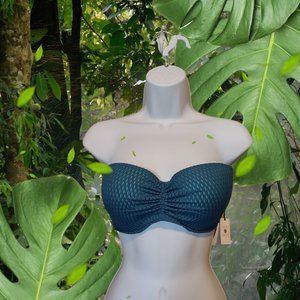 Shade & Shore Light Lift Aqua Bikini Top Size 38B NWT